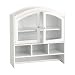 Southern Enterprises White Arch Top Wall Cabinet
