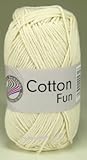 H�kelgarn Schulgarn Topflappengarn 100 % Baumwolle COTTON-fun Farbe 02_creme