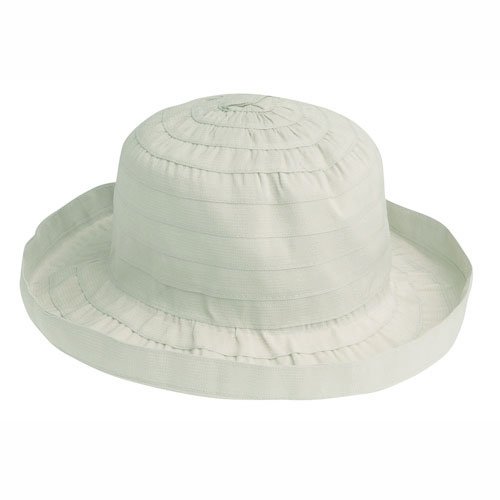 Betmar Kettle Edged Ribbon Bretton Hat (One Size, White)