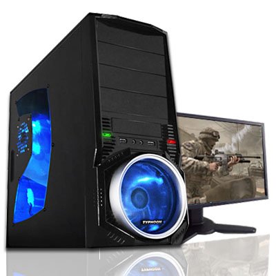 Titanium Gamer AMTI9021 Gaming Computer with 3.0GHz AMD Athlon II X2 250 Dual-Core processor, 4GB DDR3/1333, 500GB SATAII, DVD-RW, NVIDIA N240 GT 1GB GDDR3 128-bit Video Card, 500 watt Power Supply, Microsoft Windows 7 Home Premium Full Version CD 64 bit
