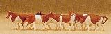 Preiser 79155 Cows - Brown & White or Black & White