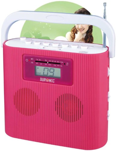 Duronic RCD025P Portable Pink CD Player  AM/FM 
