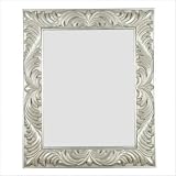 Antoinette Rectangular Wall Mirror in Antique Silver