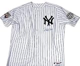 Derek Jeter Autographed/Hand Signed New York Yankees Jersey With 2009 World Series & 2009 Inaugural