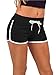 Womens Active Shorts-Contrast Outline-Many Colors