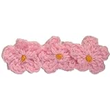 Posies Accessories Three Pearl Pink Daisies Hair Clippie