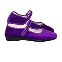 Samt-Ballerina CHINA FLAT purple