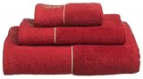 Lenox Ribbon Holly 2-Pack Fingertip Towel, Red