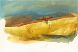 Toscana bei Asciano limited edition print 46x70cm by Gerhard Almbauer