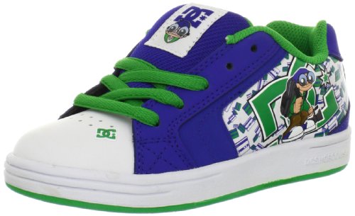 DC Kids Net WG Skate Shoe (Little Kid/Big Kid),Royal/Green,3 M US Little Kid