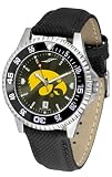 Iowa Hawkeyes NCAA Mens Leather Anochrome Watch