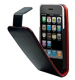 Technaxx - TE-04 - Etui avec chargeur pour iPhone3/3GS en cuir - Noir