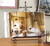 Review Creative Inc  / Black Metal CROSS Magazine Book BIBLE STAND easel cookbook holder shelf counter kitchen home decor