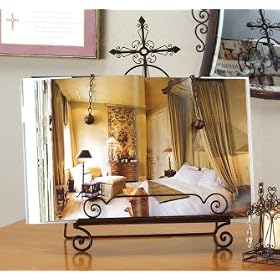 Black Metal CROSS Magazine Book BIBLE STAND easel cookbook holder shelf counter kitchen... by Creative