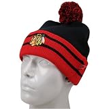 New Era Chicago Blackhawks Black Old Pro Cuffed Beanie