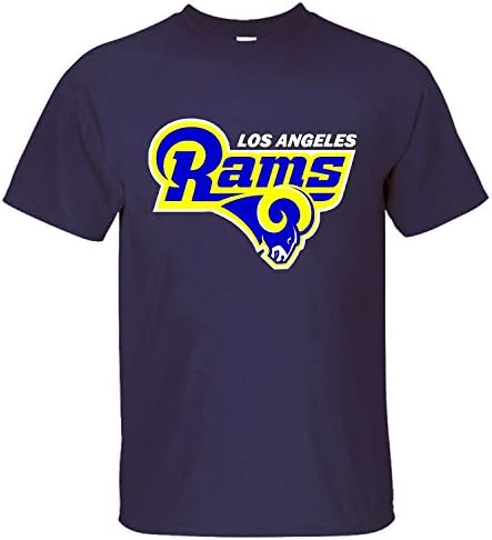 XiaoHai Men's Los Angeles Rams Short Sleeve T-shirt dark blue XL