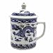 Blue Dragon Brew in a Mug Tea Cup with Lid