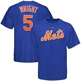 New York Mets David Wright Player Name & Number Youth T Shirt By Majestic Athletic