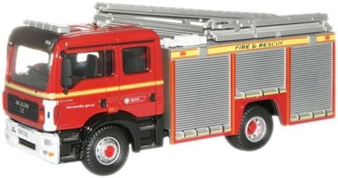 Oxford Avon Fire & Rescue Man Pump Ladder Fire Engine 1.76 Scale Diecast Model