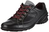 ECCO Women's Lane Tie Lace-Up Flat,Black,39 EU/8-8.5 M US