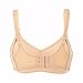 Gratlin Women's Full Cup Lightly Padded Wirefree Maternity Breastfeeding Nursing Bra Beige 40DD