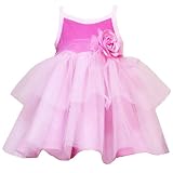 Rare Editions Baby/Infant Girls 12M-24M PINK-TO-PINK TIERED TULLE TUTU Special Occasion Wedding Flower Girl Party Dress - 18M RRE-28689S-S128689