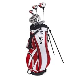 Voit V7 Mens GRAPHITE & STEEL Golf Club Set & Stand Bag