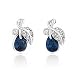 Mahi Rhodium Plated Montana Blue Berry Marquise Swarovski Elements Stud Earrings For Women Er1194107Rblu RS.449.00
