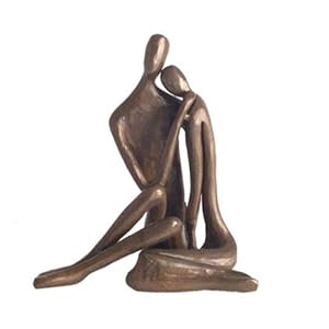 Couple Embracing Bronze Sculpture
