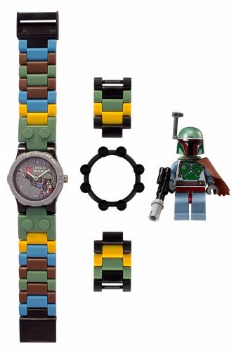 Imagen 1 de LEGO Star Wars - Reloj con figura Boba Fett, multicolor (9003370)