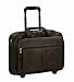 SOLO Classic Collection Leather CheckFast Rolling Case for Laptops up to 15.6 Inches, Espresso, D529-3