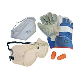 Scan Safety Kit Including Gloves, Goggles, Plugs, and Mask
