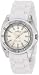 AK Anne Klein Women’s Swarovski Crystal Silver-Tone White Plastic Bracelet Watch 109379SVWT