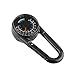 LSD (Pack of 6) Multifunctional Metal Carabiners Clip Hook Mini Compass 3 in 1 Derection Guiding Thermometer Keyring Keychains For Outdoor Sport Hiking Camping Hunting