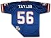 Lawrence Taylor Autographed Giants Throwback Blue Reebok Swingman Jersey