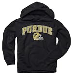 Purdue Boilermakers Youth Black Football Helmet Hooded Sweatshirt