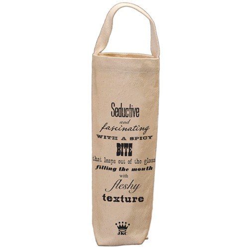 Santa Barbara Design Studio WBAG-2510H JKC Cotton Canvas Wine Bottle Bag, Seductive and Fascinating