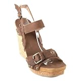 41DzWLxyKfL. SL160  AQUA Bambi Brown Wedges Sandals Shoes Womens 10 = 40 EU