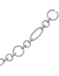 14K White Gold Diamond Bracelet - 1.50 Ct. -- LIFETIME WARRANTY