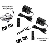 Sewing Machine LED Lighting Deluxe Kit - Includes EXPANSION Kit for 2 Machines!