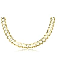 14K Solid Yellow Gold Cuban Curb Link Chain / Necklace 11mm Wide 24" inch Long - Weighing 80.4 Gr.