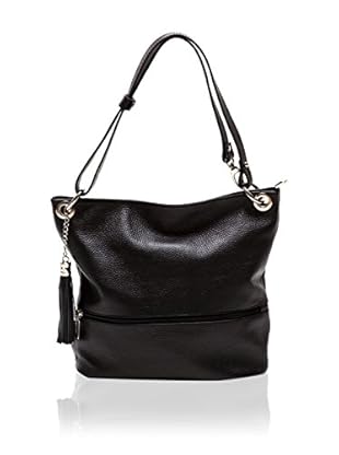 Anna Luchini Bolso asa al hombro Tote (Negro)
