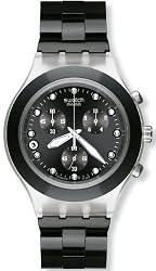 Swatch Men's SVCK4035G Stainless Steel Analog Watch with Black Dial Watch