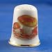 Porcelain China Collectable Thimble -- Rare Forest Fungi with Free Gift Box