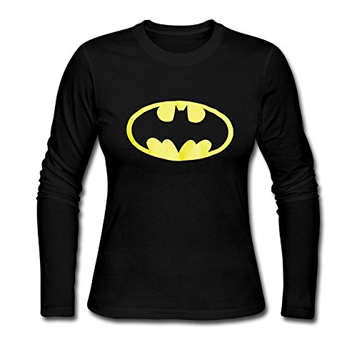 Long Sleeve Batman Basic T-shirts Graphic T Shirts Cute ComfortSoftLady
