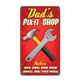 Dad's Fix-It Shop Sign