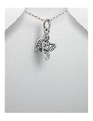 Angel Pendant Necklace In Sterling Silver