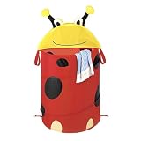Whitmor 6256-538 Kid's Collapsible Hamper, Lady Bug