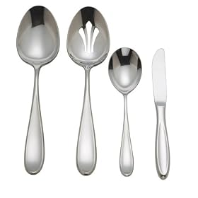 Reed & Barton Holliston 18/10 Stainless Steel 4 Piece Flatware Hostess Set