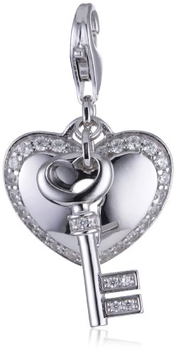 Esprit Anh&auml;nger CHARM LOCKED HEART 925 Sterling Silber S.ESZZ90766A000 Preisvergleich